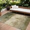 Homeroots 9' X 12' Fern Green And Beige Abstract Washable Indoor Outdoor Area Rug 603021 - alternate 1