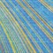 Homeroots 10' X 14' Denim Blue Sky Blue And Gold Striped Washable Indoor Outdoor Area Rug 614976 - alternate 6