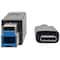 Tripp Lite USB C to USB Type B Cable 5 Gbps USB Type C to USB-B M/M 6ft U422-006 - alternate 2