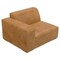 Homeroots 44" Sienna Leather Modular Sofa With Brown Legs 641033 - alternate 8
