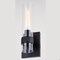 Vaxcel Bari 1 Light Matte Black Contemporary Wall Sconce with Clear Cylinder Glass W0428 - alternate 4