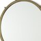 Homeroots 25" Gold Metal Round Accent Mirror 607273 - alternate 2