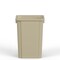 Regal Altair 19 Gallon Square Beige Plastic Trash Can, Space-Saving Design ZR-TC-100-SQ19BG - alternate 4