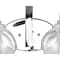 Jonathan Y Sandrine 36" 4-Light Iron/Seeded Glass Cottage Rustic LED Vanity Light, Chrome JYL7529B - alternate 8