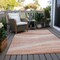Homeroots 9' X 12' Salmon And Pink Abstract Washable Indoor Outdoor Area Rug 603711 - alternate 8