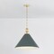 Hudson Valley Lighting Painted No. 2 21 in. Pendant in Aged Brass/Soft Studio Green by Mark D. Sikes MDS352L-AGB/SSG - alternate 4