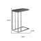 Homeroots 18.25" X 10.25" X 25.25" Grey Particle Board Metal  Accent Table 333105 - alternate 3