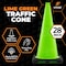 Xpose Safety Traffic Safety Cone, 28 in, Premium PVC, No Collar, Lime Green, 4 pk LTC28-4-X-S - alternate 4