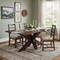 Homeroots 78" Brown Solid Wood Cross Leg Base Dining Table 635807 - alternate 8