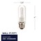 Bulbrite Pack of 4Halogen Double Envelope T10 Medium Screw Base E26 Light Bulbs, 250 Watt, Clear, 4PK 860767 - alternate 5
