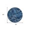 Homeroots 8' Navy Blue And Sky Blue Round Abstract Washable Indoor Outdoor Area Rug 587124 - alternate 6