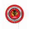 Holland Bar Stool Co Chicago Blackhawks Double Neon 15" Clock, NHL Clk15ChiHwk - alternate 1