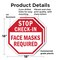 Signmission Stop Check-in Face Masks Required, 18 inch X 18 inch, Plastic Sign, 2PK OC-P-2PACK-18-54 - alternate 6