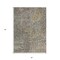 Homeroots 5' X 8' Ivory Gray And Black Abstract Washable Indoor Outdoor Area Rug 596819 - alternate 7
