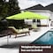 Pure Garden 10-Foot Offset Patio Umbrella with Square Base, Lime Green 50-102-LGB - alternate 4