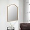 Homeroots 32" Gold Metal Beaded Arch Accent Mirror 632350 - alternate 4