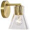 Nuvo Gianna, 1 Light Vanity, Vintage Brass Finish, Clear Glass 60/8341 - alternate 4