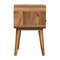 Homeroots 22" Light Brown Solid Wood One Drawer Nightstand 651587 - alternate 13