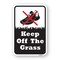 Signmission Keep Off The Grass, Heavy-Gauge Aluminum Rust Proof Parking Sign, 18" H, A-1824-25127 A-1824-25127 - alternate 1