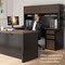 Bestar L Shaped Desk L-Shape Workstation, 82.9" D X 65.9" H, 71.1" W X Melamine, Slate/Sandstone 93859-59 - alternate 5