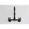 Kingston Brass Two-Handle Wall Mount Bridge Kitchen Faucet, Matte Black KS1240PKX - alternate 3