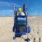Rollx Big Balloon Wheel Foldable Beach Cart Storage Wagon for Sand, with 13'' Beach Tires, Blue RLX1-1107 - alternate 4
