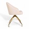 Martha Stewart Sora Upholstered Stationary Office Chair in Conch Shell/Polished Brass CH-222119-PK-GLD-MS - alternate 6