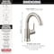 Delta Trinsic Single Handle Bathroom Faucet 559HAR-SS-DST - alternate 3