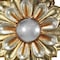 Homeroots 36" Gold Metal Flower Framed Accent Mirror 485130 - alternate 3