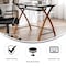 Flash Furniture Computer Desk Glass Top Cherry Desk, 23-1/2" D X 29" H, 39-1/4" W X Laminate, Table Top: Glass NAN-JN-2824S-GG - alternate 10