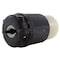 Ac Works Wiring Device, NEMA L22-20R Connector in Black, 20A, 277/480V, 4-Pole 5-Wire, Locking, cULus Lsted ASL2220R-BK - alternate 3