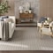 Homeroots 9' X 12' Gray And Ivory Geometric Indoor Outdoor Area Rug 556326 - alternate 7