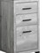 Homeroots 60" Gray L Shape Computer Desk With Three Drawers 333522 - alternate 7