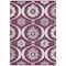 Homeroots 9' X 12' Eggplant Ivory And Gray Medallion Washable Indoor Outdoor Area Rug 589606 - alternate 8