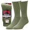 Railroad Sock Mens Crew Socks, 85% Cotton, 15% Nylon, Olive, 6-12 M, 3 PK 6035 - alternate 1