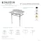 Kingston Brass 36-Inch Carrara Marble Console Sink with Stainless Steel Legs, 8-Inch, 3-Hole KMS36228M387 - alternate 2
