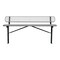 Leisure Craft Bench/Back, Ingroud Mount, 8ft., Granite B8WBIG-GRANITE - alternate 1