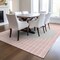 Homeroots 9' X 12' Pink And Silver Striped Washable Indoor Outdoor Area Rug 597191 - alternate 5