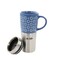 Mr. Coffee Travertine 16 Ounce Stoneware and Stainless Steel Travel Mug With Lid in Blue 138970.01 - alternate 4