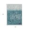 Homeroots 10' X 14' Teal Blue And Silver Abstract Washable Indoor Outdoor Area Rug 632100 - alternate 7