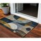 Homeroots 3' X 5' Blue Gold And Gray Abstract Washable Indoor Outdoor Area Rug 604488 - alternate 1