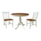 Whitewood Industries Rectangular Extension Dining Table W/ 2 Chairs, 36 in W, 29.3 in L, 48 in H, Parawood, 3 K79-36RXT-C61-2 - alternate 1