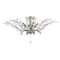 Jonathan Y Elisana 26" 4-Light Contemporary Bohemian Iron/Acrylic LED Semi Flush Mount, Silver Gray/Clear JYL9550A - alternate 1