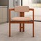 Leisuremod Velo Modern Dining Chair in Dark Natural Wood with Taupe Seat, 4PK VCA-51DTP4 - alternate 6