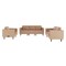 Flash Furniture HERCULES Artemis 3 Piece Cognac LeatherSoft Reception Set, 8 AC Outlets/4 USB/4 USB-C Ports ZB-8921-SET-COGNAC-GG - alternate 1