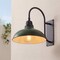Jonathan Y Stanley 12.3 in. 1-Light Farmhouse Industrial Iron LED Gooseneck Arm Outdoor Sconce, Matte Green JYL7614L - alternate 6