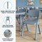 Flash Furniture 5 PC Plastic Activity Table and 4 Chairs Set, 10.5 in Seat Height-Dusty Blue YU-YCX-0073-2-ROUND-TBL-DSTYBL-E-GG - alternate 4