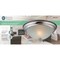Boston Harbor Two Light Flush Mount Ceiling Fixture, 120 V, 60 W, 2-Lamp, A19 or CFL Lamp F51WH02-1005-BN - alternate 2