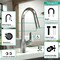 Hansgrohe Focus HighArc Kitchen Faucet, 2-Spray Pull-Down, 1.75 GPM in Matte Black 04505670 - alternate 2