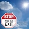 Signmission Exit Sign, Aluminum Metal Signs, 10 in W, 10 in H OC-A-10-268 - alternate 3